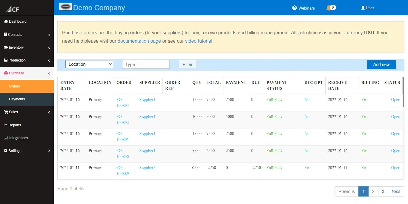 Cash Flow Inventory : Inventory Management Software Purchase Orders