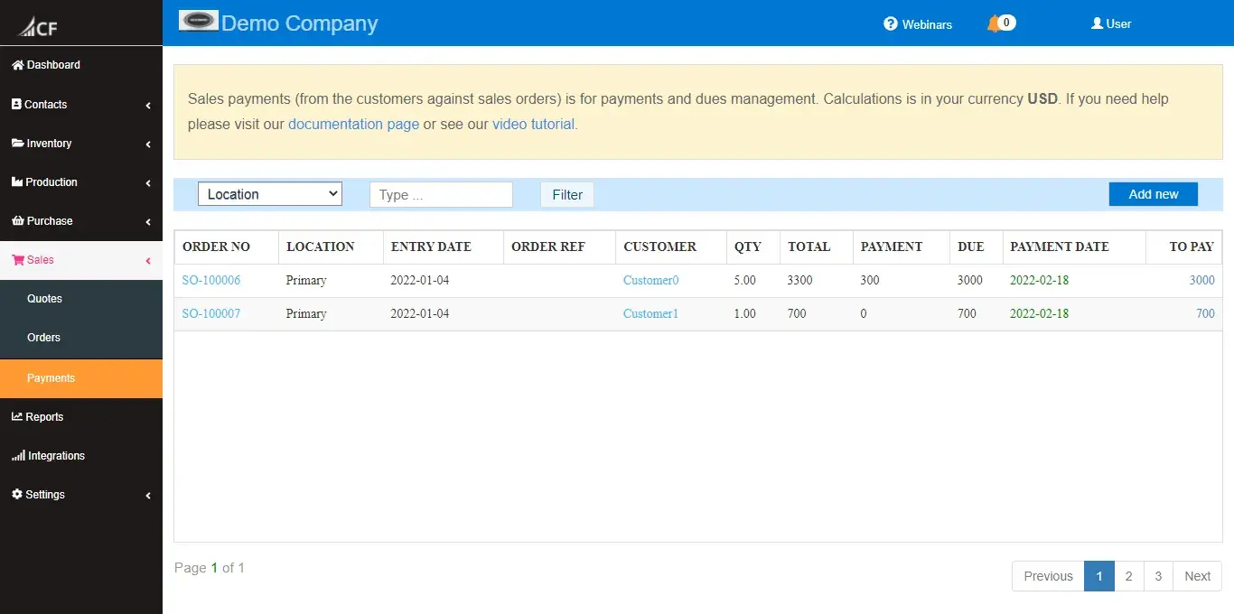 Cash Flow Inventory : Inventory Management Software Sales Payments Against Sales Invoices