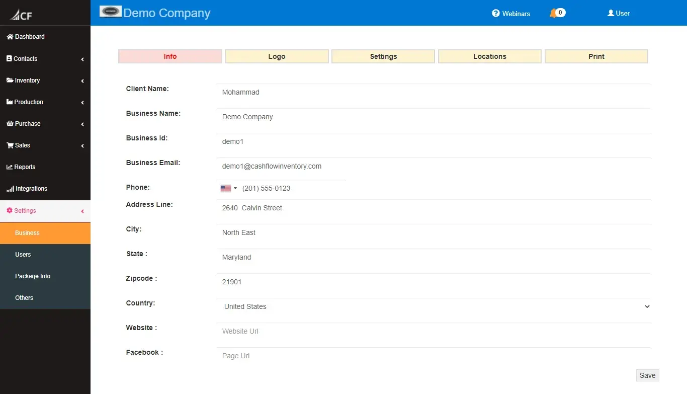 Cash Flow Inventory Inventory Management Software Business Info