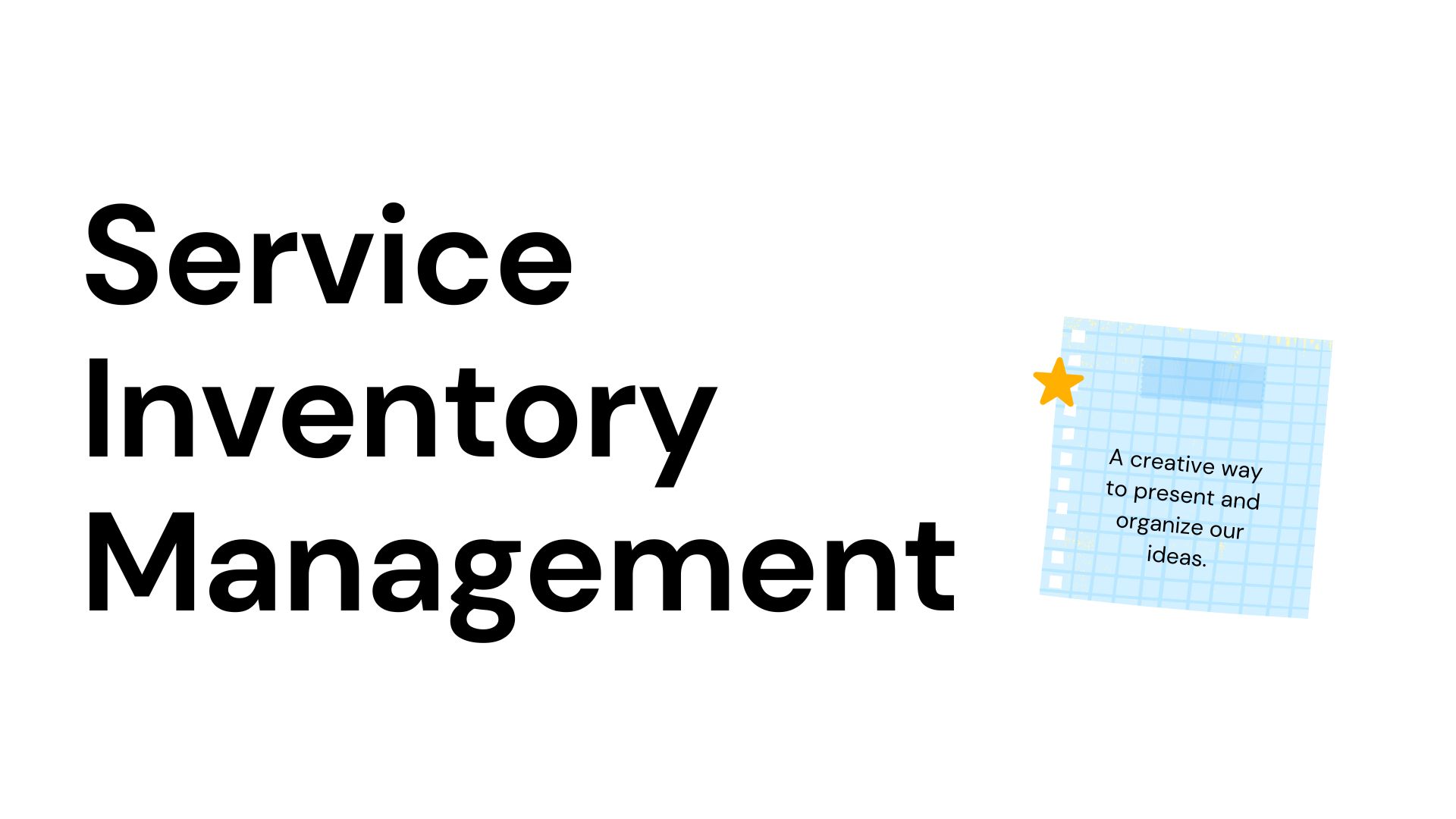 Service Inventory Management